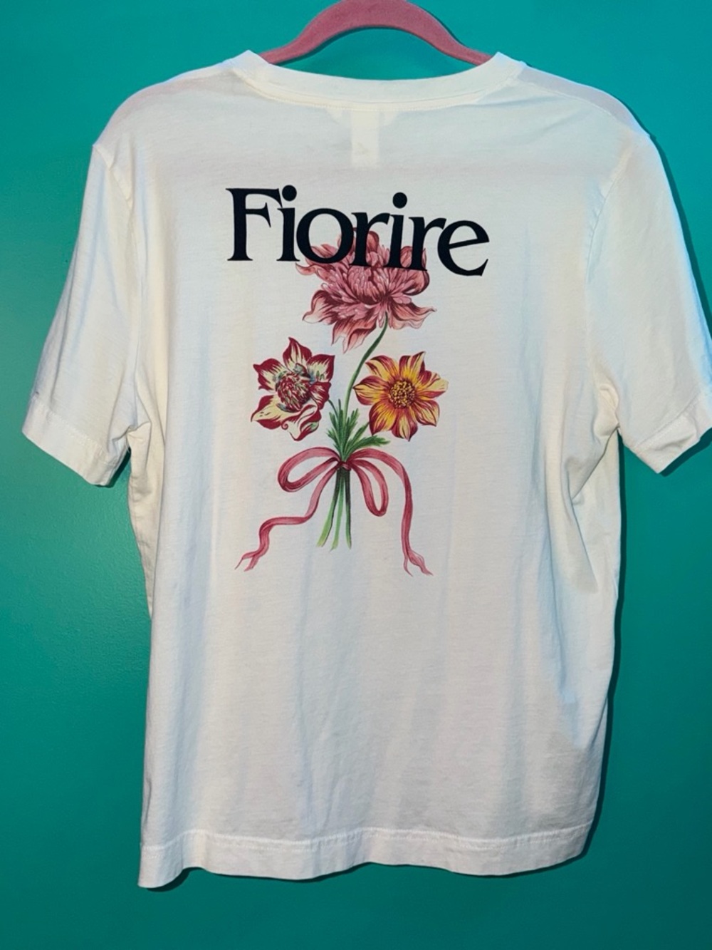 White Floral Graphic Tee